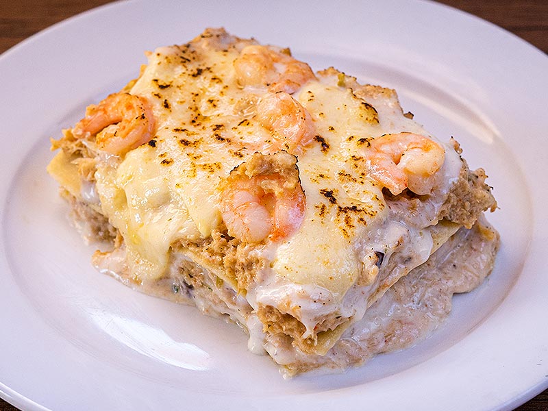 Lasagna Camarón Jaiba